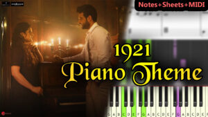 1921 piano theme notes