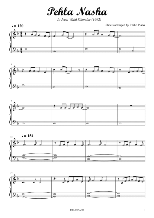 Pehla Nasha notes