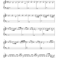 Vaaste piano notes