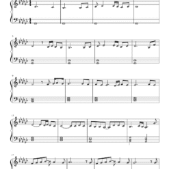 Humdard piano notes