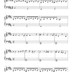 Maan Le piano notes