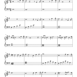 Sun Le Zara piano notes