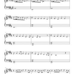Tera Hua piano notes