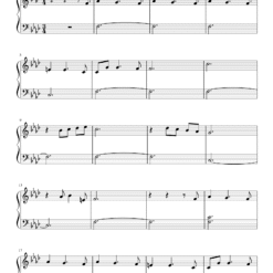 Yeh Raatein Yeh Mausam piano notes