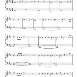 Glimpse of Us piano notes