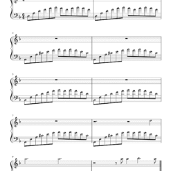 1921 piano theme notes