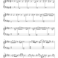 Haaniya Ve piano notes