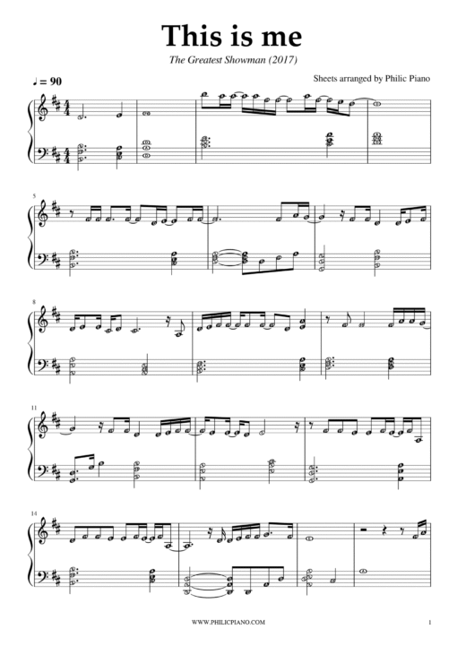 This is me piano notes