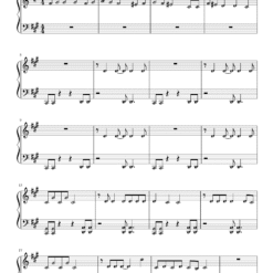 Unholy piano notes