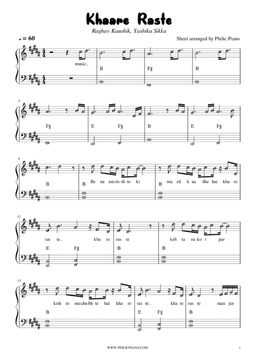 Khaare Raste notes