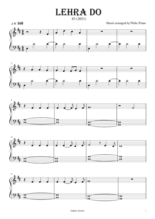 Lehra Do sheet