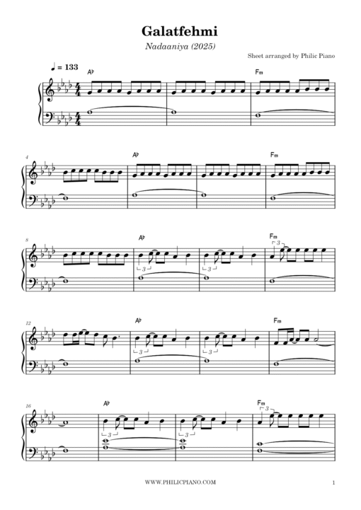 Galatfehmi piano notes