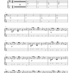 Alternative view of Aaj Ki Raat (BASS TABS)