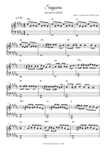 Saiyaara | Download Piano Notes/Sheets/MIDI