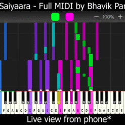 Alternative view of Saiyaara - Full MIDI