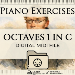 Piano Exercises in octaves 1 in C - MIDI - Czerny
